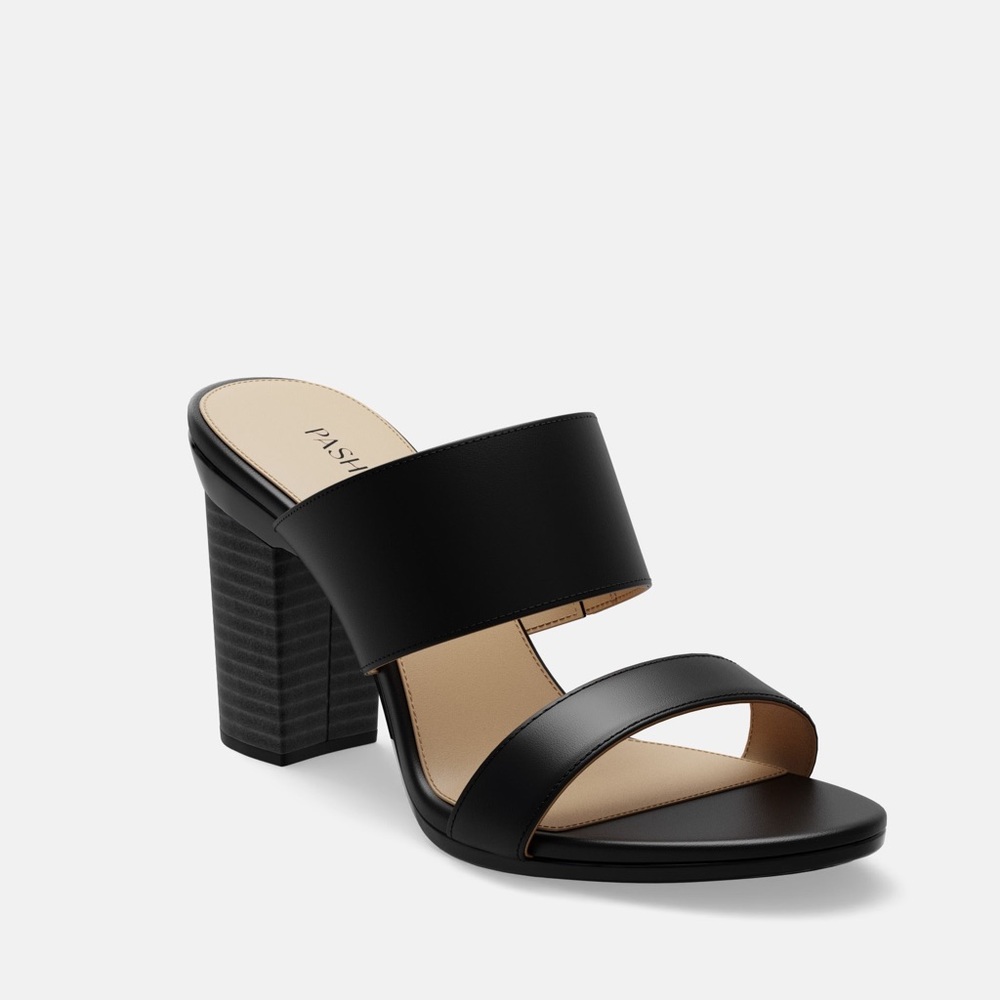 NWT Coal and Black Wood Pashion Slide 1.0 | Extra Heel Included